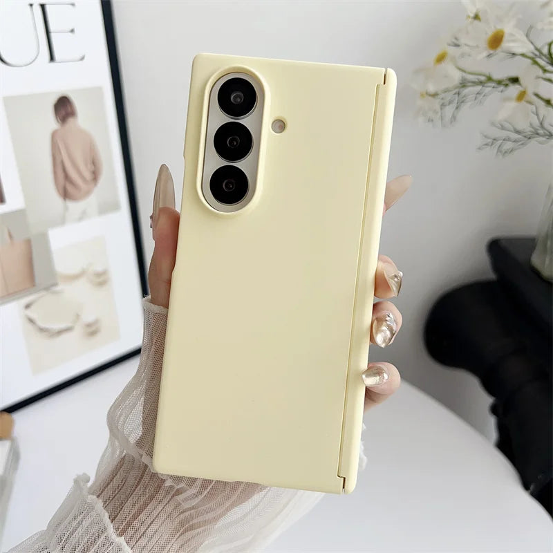 Samsung Galaxy Z Fold Case – Soft-Touch Solid Color Full Cover