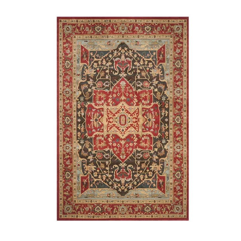 Persian Retro Area Rug – Washable Foldable Cashmere-Feel Carpet