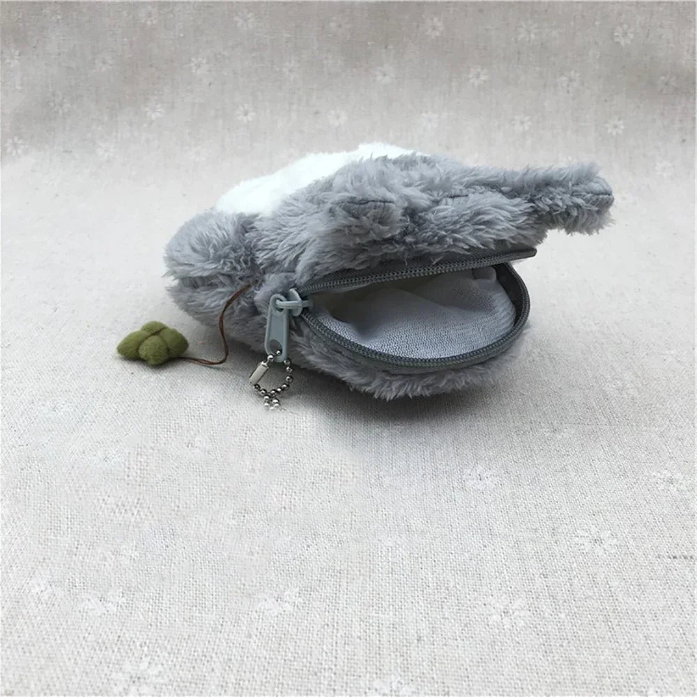 Kawaii Cat Plush Coin Purse Zipper Wallet