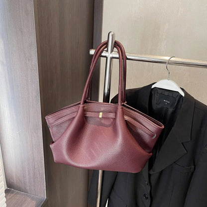 PU Leather Tote Bag for Women – Large Shoulder Handbag