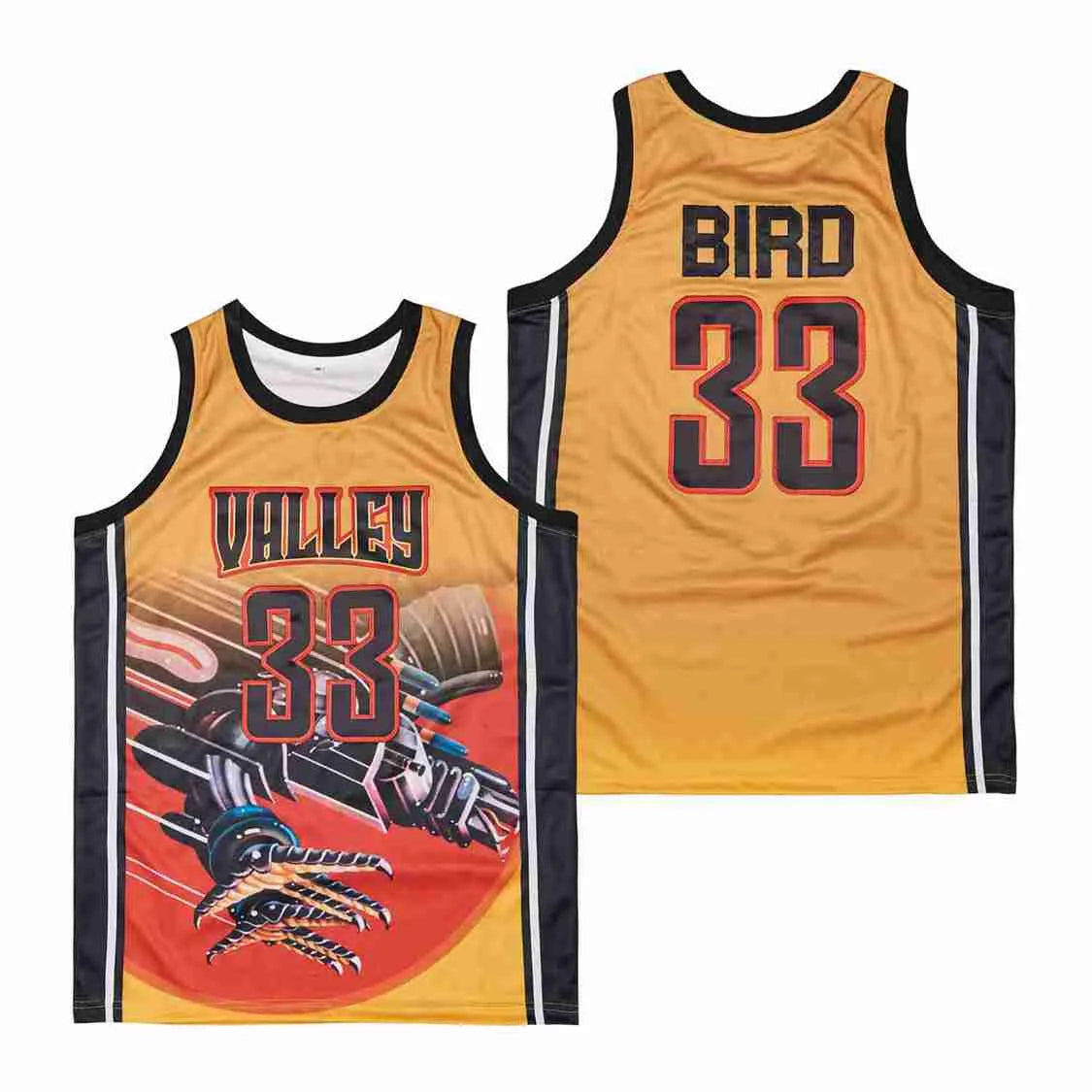 Bird #33 Larry Bird Basketball Jersey – Indiana State & Valley