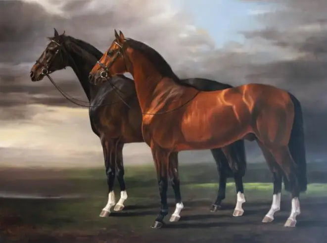 Wild Horse Canvas Wall Art – Majestic Running Stallion Poster Print