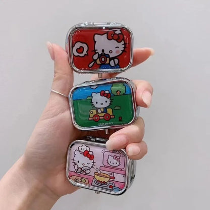 Hello Kitty Metal Pill Box Jewelry Case
