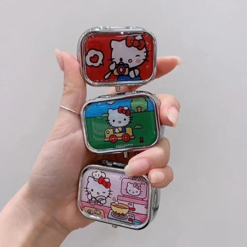 Hello Kitty Metal Pill Box Jewelry Case