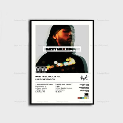 PARTYNEXTDOOR Album Cover Poster – Music Wall Art Print