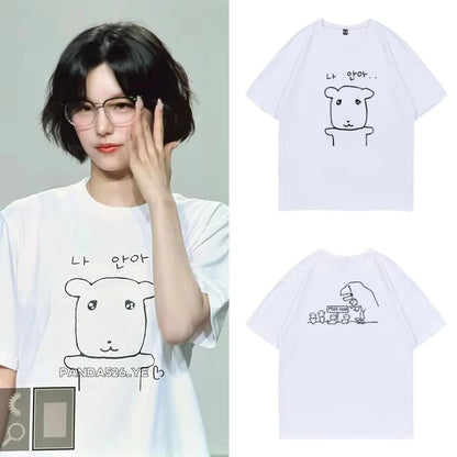 Watercolor Heart Graphic T-Shirt for Women – Slim Fit Tee