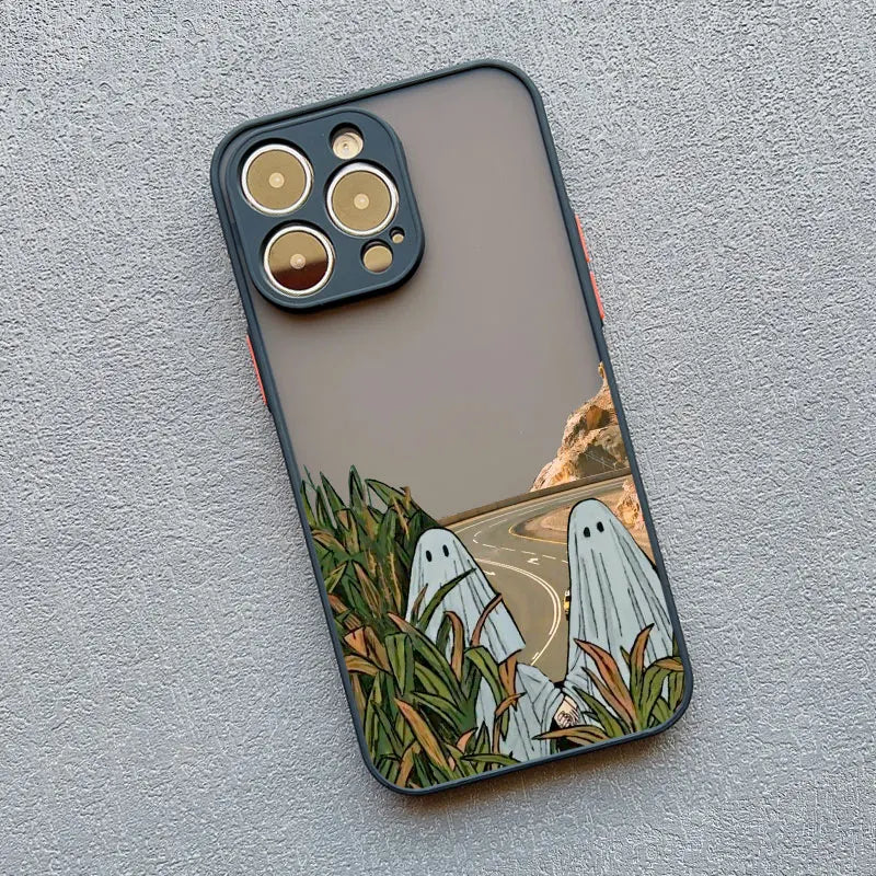 Ghost iPhone Case – Shockproof Cute Strawberry Garden Design