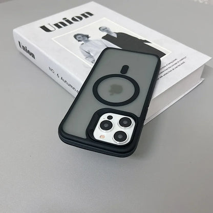 MagSafe Matte Translucent Shockproof iPhone Case – iPhone 11 to 16 Series
