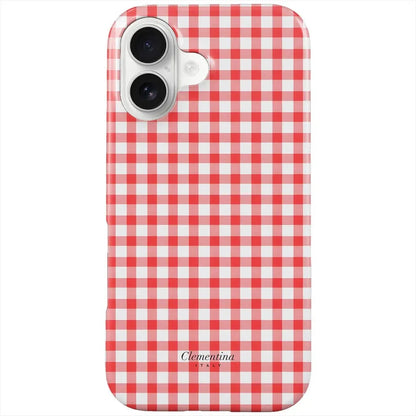 La Dolce Vita Gingham Phone Case for Samsung Galaxy S26 S25 S24 S23 A56 A36 A26 A16 S20 FE Ultra Plus Edge 5G