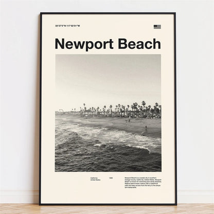 Retro City Poster – Mid-Century Modern Wall Art Print
