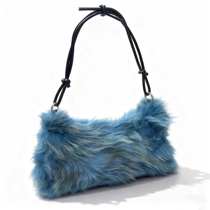 Fluffy Fur Shoulder Bag for Women – Luxury Handbag & Purse