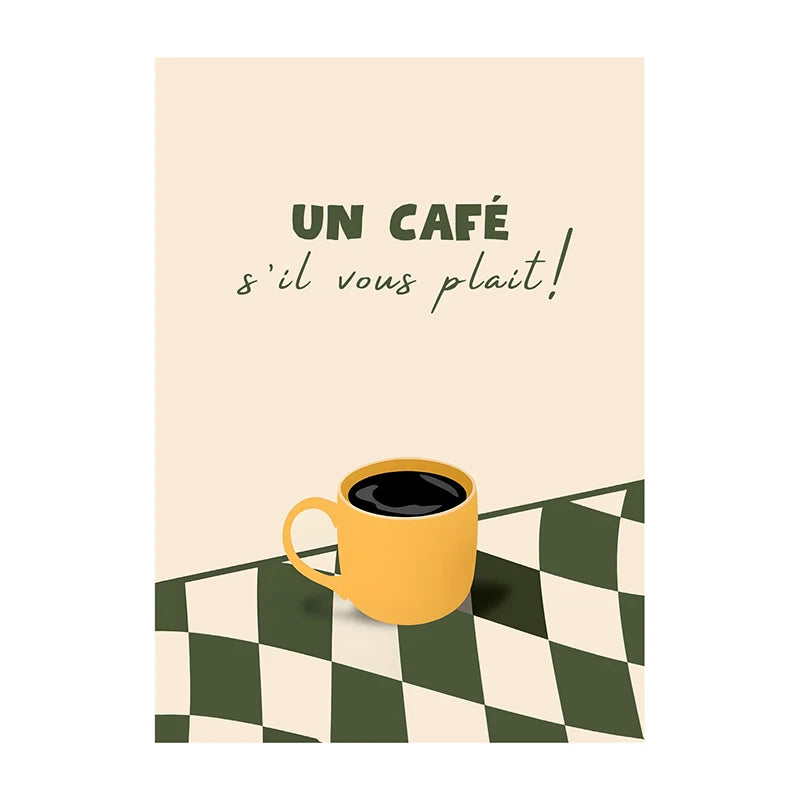 Coffee Diver Wall Art Print – Whimsical Kitchen Poster