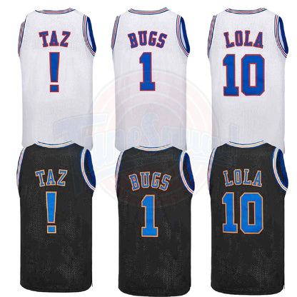 Space Jam Basketball Jersey – Bugs, Lola & Taz Embroidered Sportswear