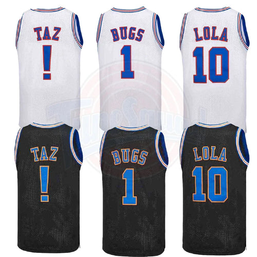 Space Jam Basketball Jersey – Bugs, Lola & Taz Embroidered Sportswear