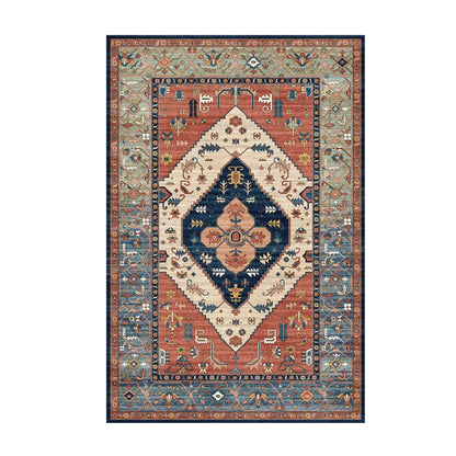 Persian Retro Area Rug – Washable Foldable Cashmere-Feel Carpet