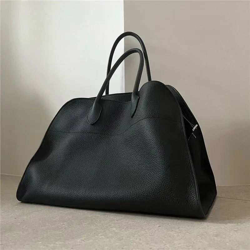 Large Capacity Retro PU Leather Tote Bag for Women