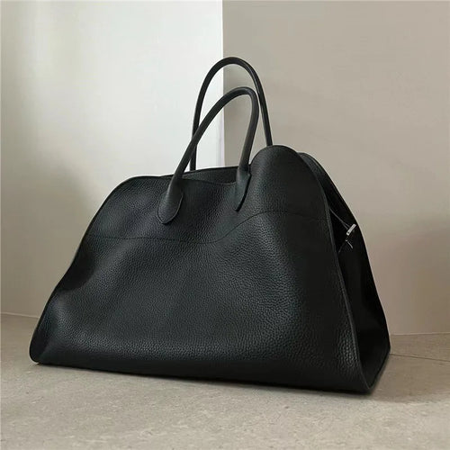 Large Capacity Retro PU Leather Tote Bag for Women