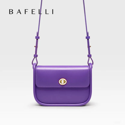 Leather Saddle Crossbody Bag – Women's Designer Shoulder Bag