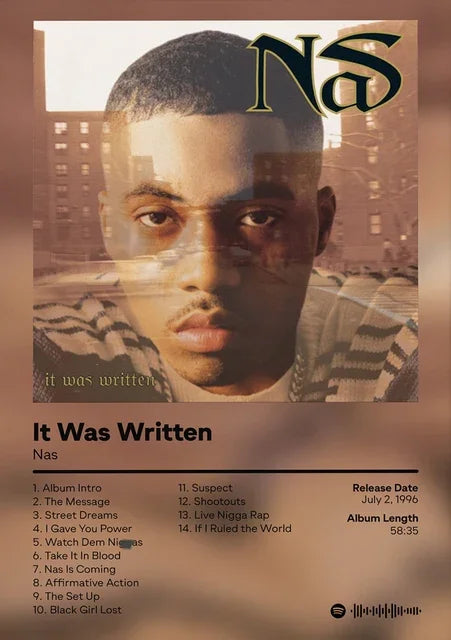 Nas Stillmatic Album Cover Poster – Hip Hop Wall Art Print