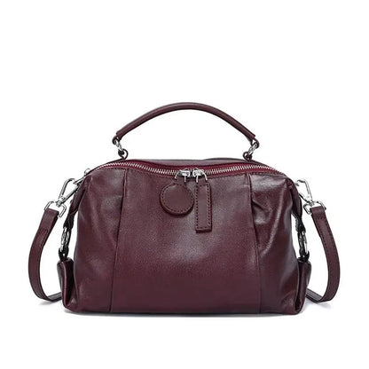 Retro Women's Genuine Cowhide Leather Shoulder Bag