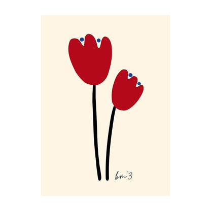 Minimalist Botanical Leaf Art Poster – Matisse-Inspired Wall Decor
