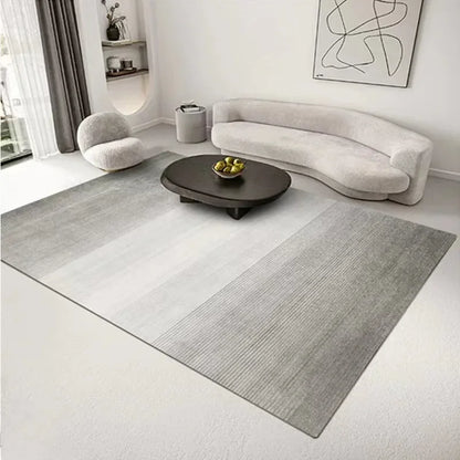 Modern Grey Area Rug – Soft Textured Carpet for Living Room & Bedroom