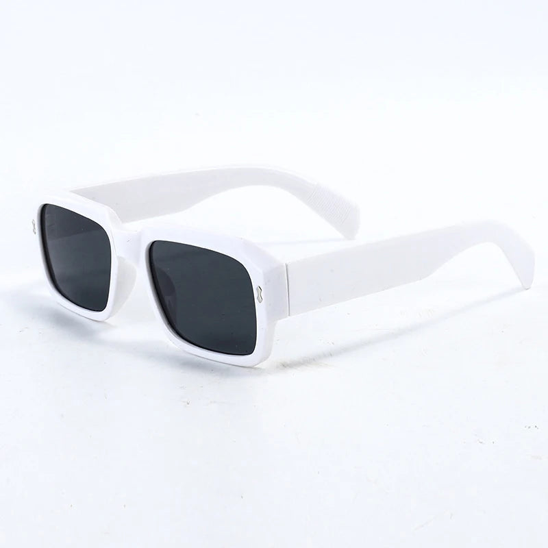 Chunky Square Sunglasses – Unisex Retro Bold Frame Shades
