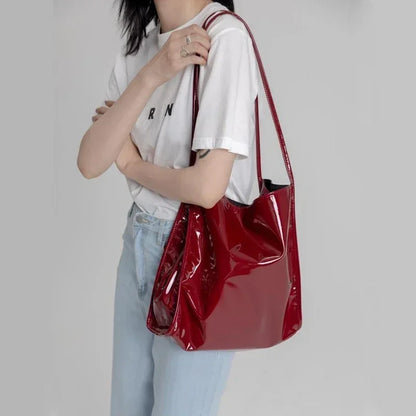 Fashion Patent Leather Women Shoulder Bags