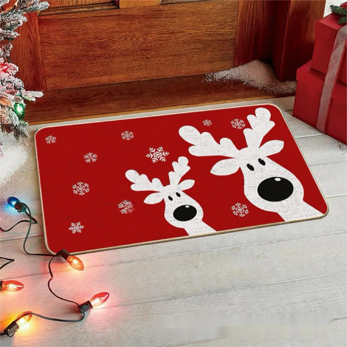 Merry Christmas Floor Mat – Indoor Outdoor Holiday Welcome Rug