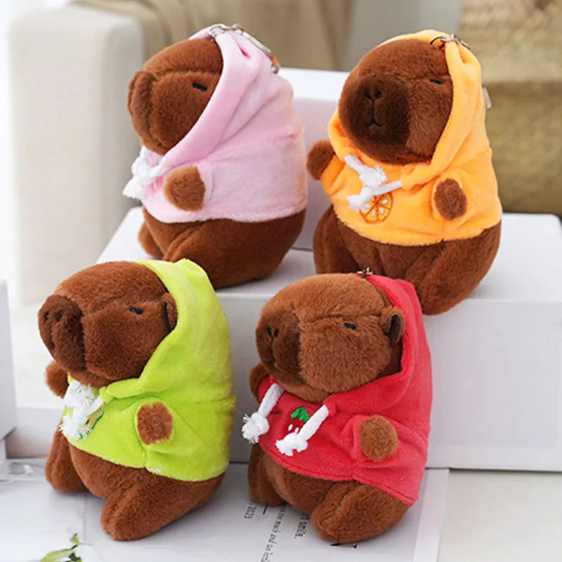 Cute Capybara Plush Keychain Pendant