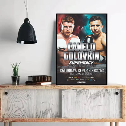 UFC MMA Fight Poster Print – Boxing & MMA Canvas Wall Art for Gym