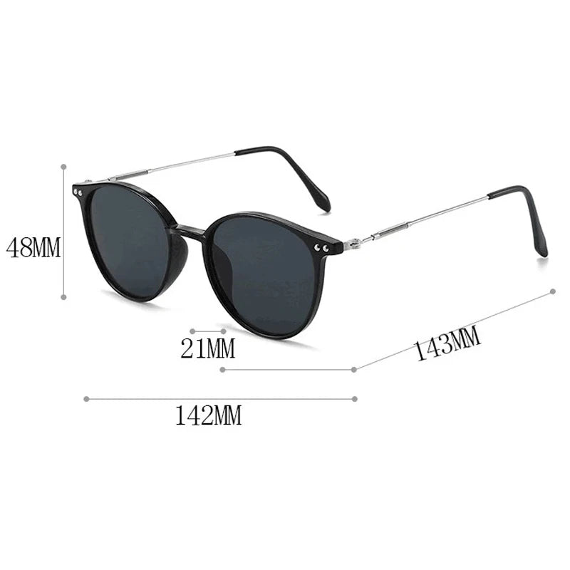 Round Vintage Sunglasses for Women – UV Protection Retro