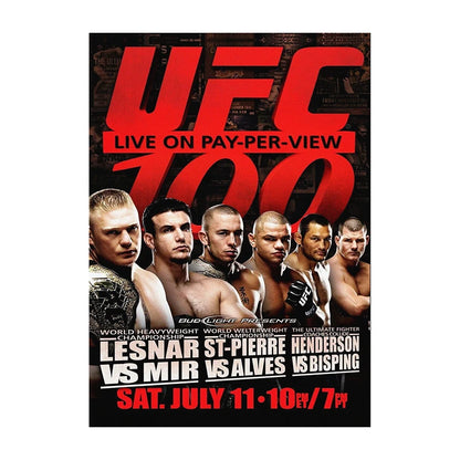 UFC MMA Fight Poster Print – Boxing & MMA Canvas Wall Art for Gym
