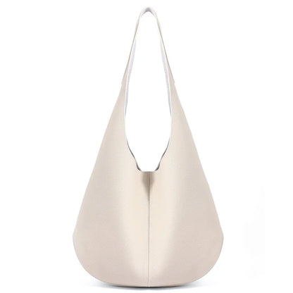 Women's Genuine Leather Hobo Shoulder Bag – Soft Retro Luxury