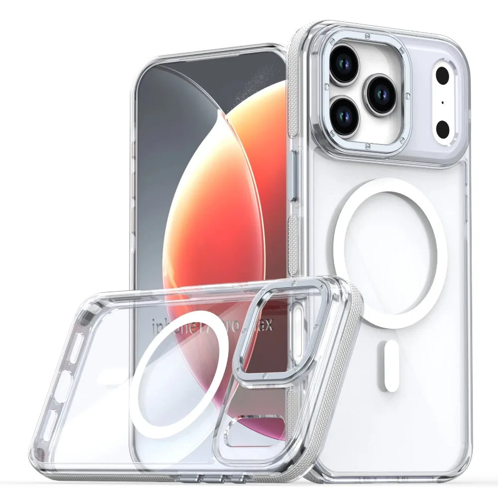 MagSafe Clear iPhone Case – Shockproof Wireless Charging Cover