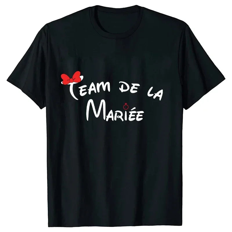 Bachelorette Party T-Shirt Team Bride Squad Women Wedding Tee