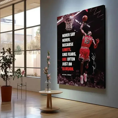 Kobe Bryant Inspirational Basketball Wall Art Poster – Slam Dunk Sports Decor