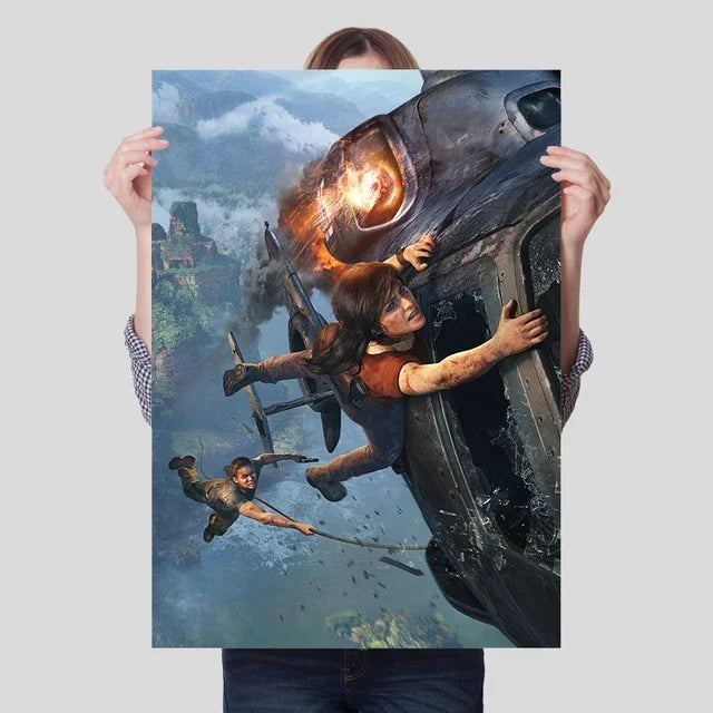 Uncharted Video Game Canvas Poster – Wall Art Print for Home Decor