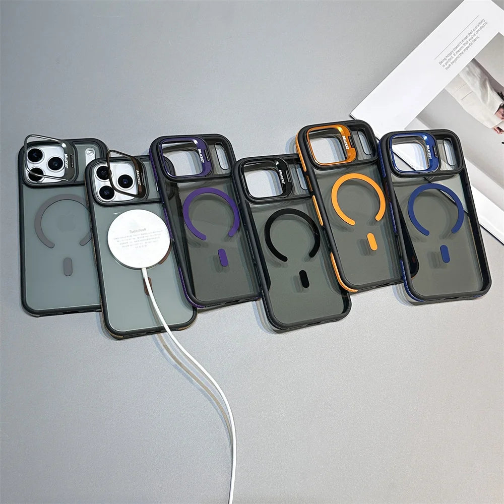 MagSafe Magnetic Kickstand Case for iPhone 11–17 Pro Max Air