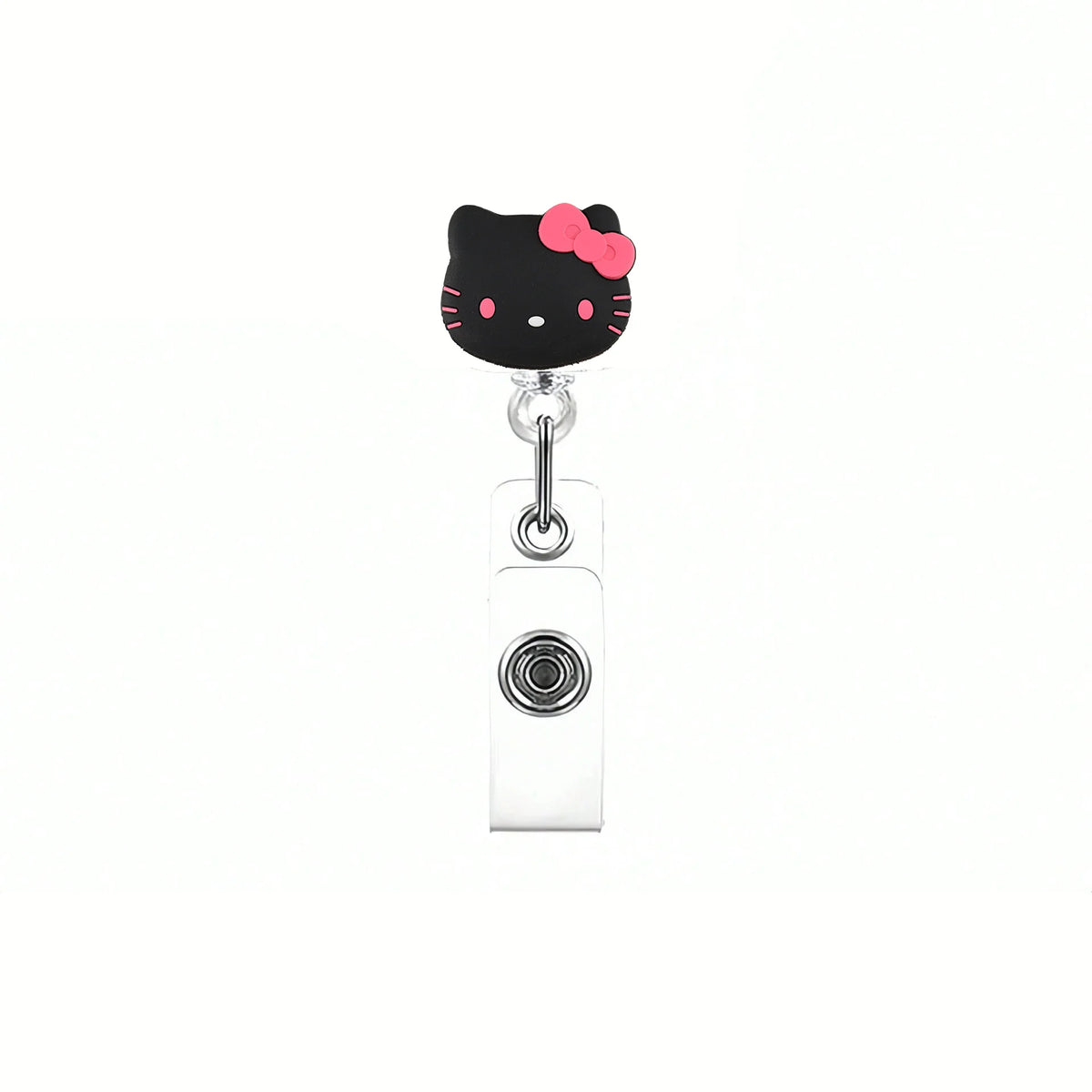 Sanrio Cat Retractable Badge Reel Keychain