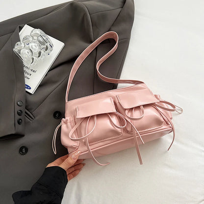 PU Leather Multi-Pocket Crossbody Bag for Women