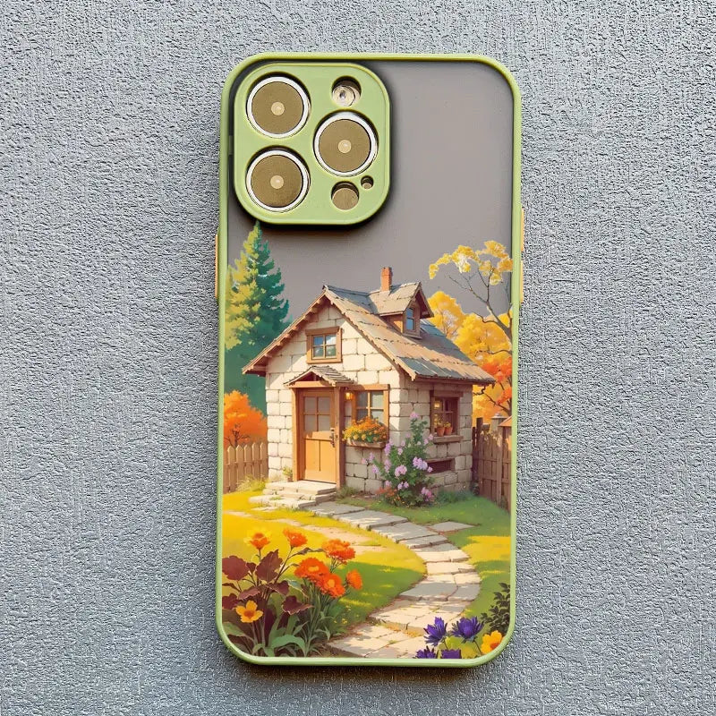 Mediterranean Villa Landscape iPhone Case – Scenic Art Phone Cover