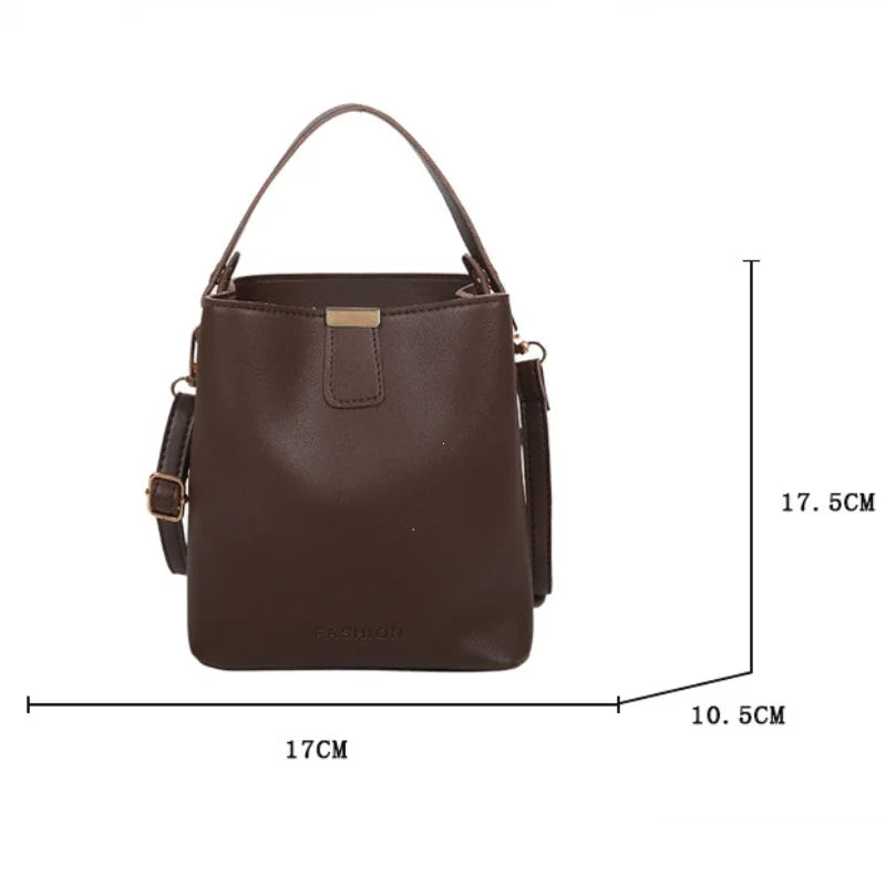 Women PU Leather Handbag Casual Tote Bag