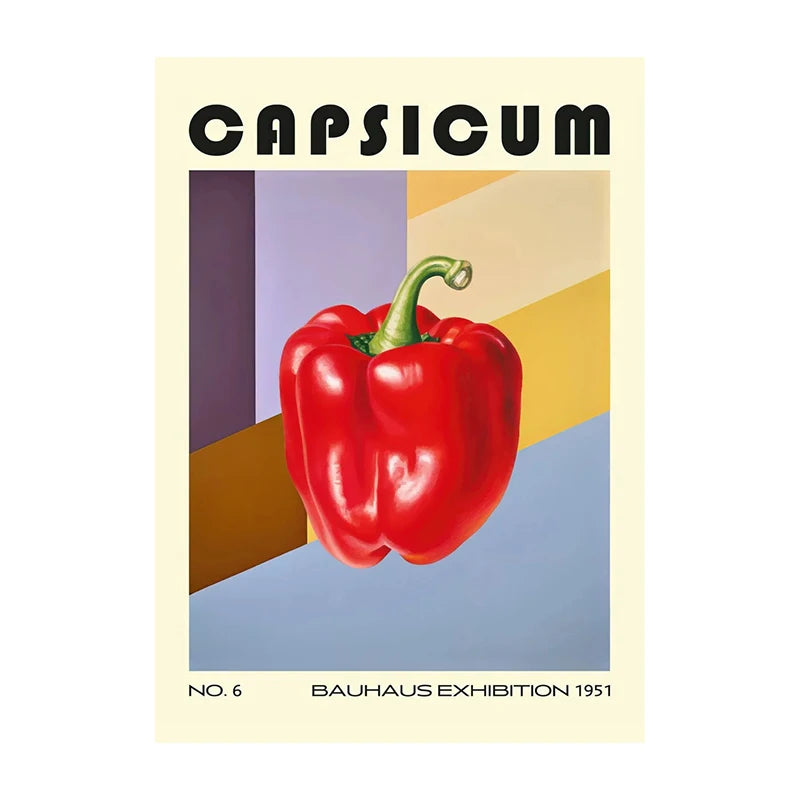Kitchen Food Canvas Wall Art Poster – Coffee Tea Fruit Prints
