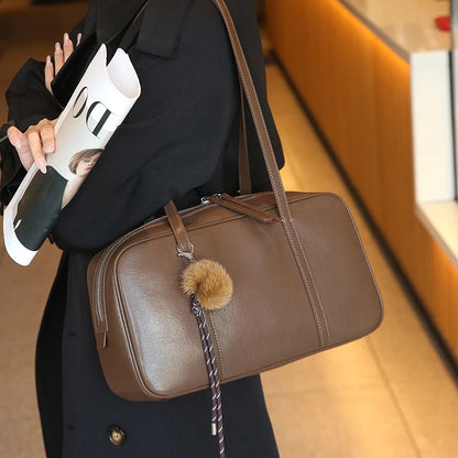 Fashion Genuine Cowhide Leather Women's Shoulder Bag