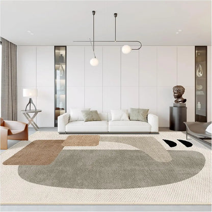 Nordic Abstract Area Rug – Large Living Room Carpet, Anti-Slip, Modern Luxury