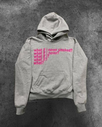 Y2K Graphic Print Oversized Hoodie – Women's Goth Grunge Streetwear Sweatshirt