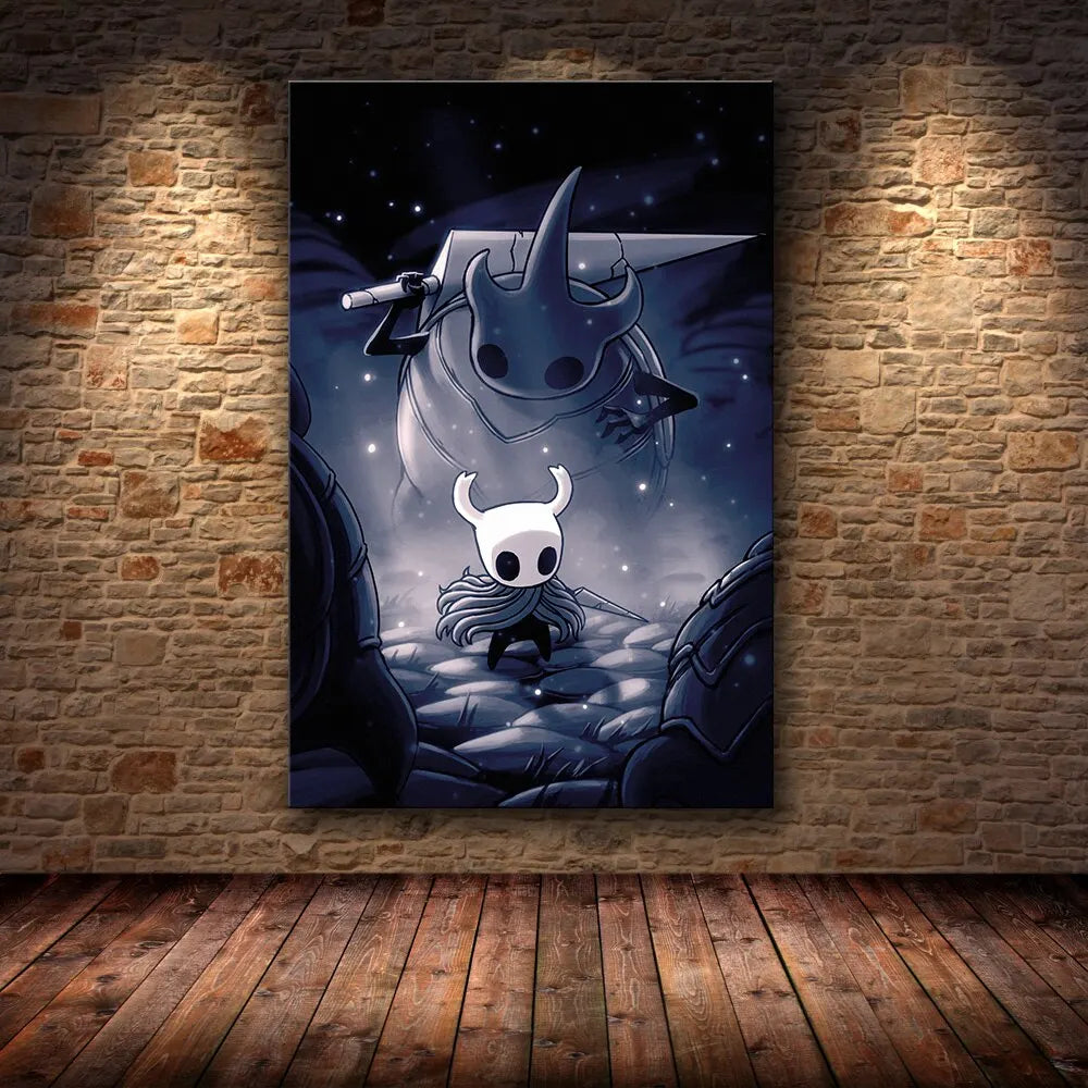 Hollow Knight Hornet Canvas Poster – Video Game Wall Art Print