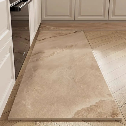 Marble Kitchen Mat Set – Non-Slip Absorbent Diatomite Runner