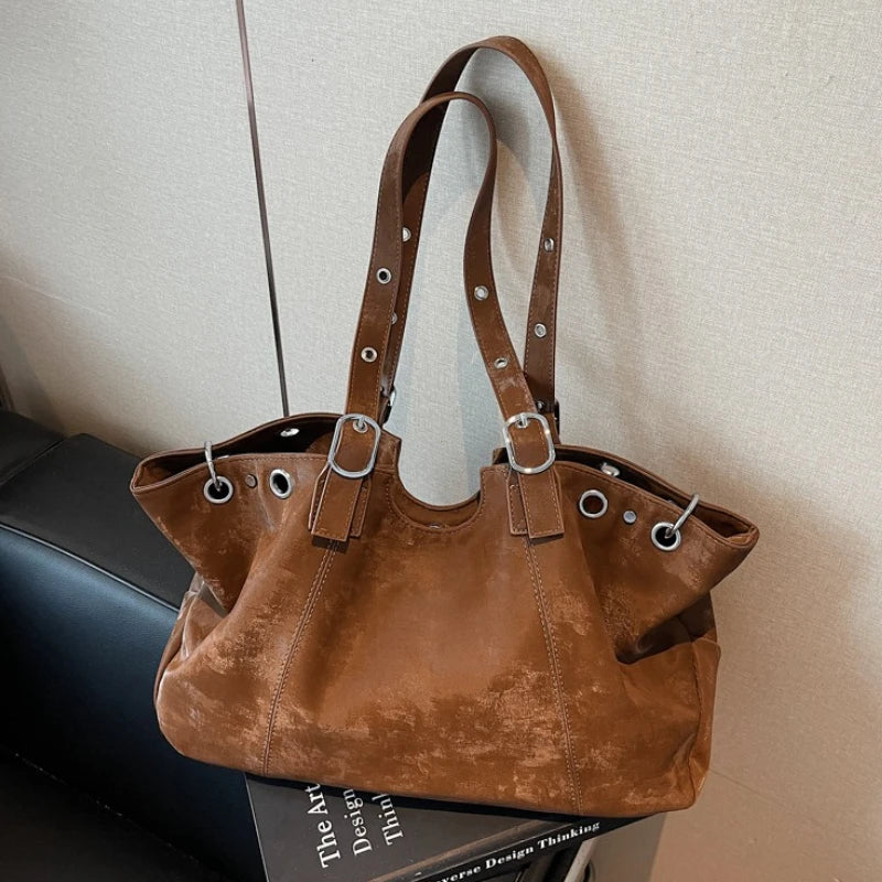 Vintage Big Bags For Women Handbags Top-handle Handbag